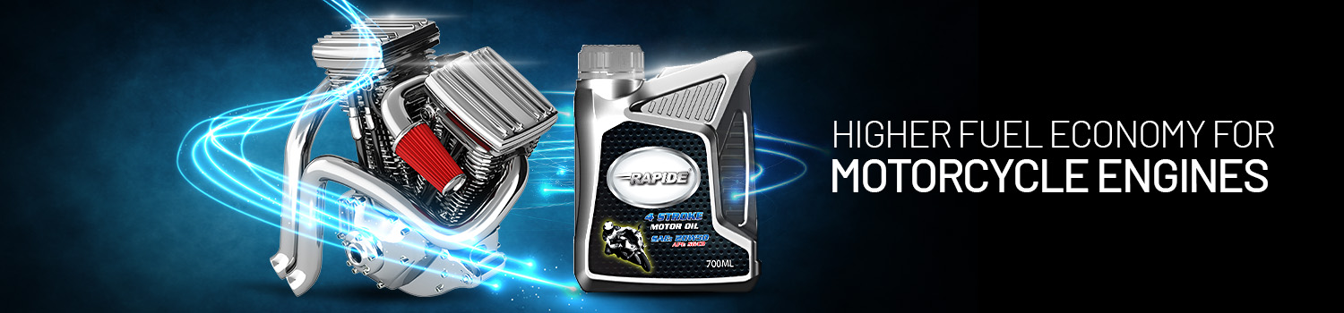 Motorcycle Oils Rapide 4-stroke synthetic engine oils for motorbikes